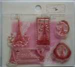 Antique Eiffel clear stamp for scrapbooking