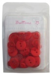 Red mix size plastic buttons collection wholesale