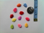 11X16mm plastic strawberry buttons for craft collection