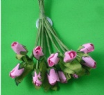 Pink 0.5cm artifical paper rose
