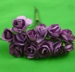Purple 1.5cm scrapbooking paper rose flowers