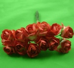 Orange 2.0cm paper flower rose