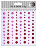 Wholesale Red collected self adhesive pearls sticker