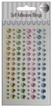 Decorative colorful self adhesive rhinestones sticker