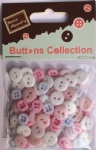 Pastel assorted plastic buttons-wholesale novelty buttons for craft