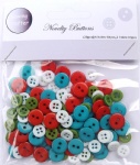 Christmas assorted plastic buttons wholesale