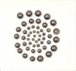 50pcs brown pearls sticker