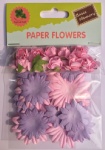 girl set scrapbook paper flowers-rose flowers-cardmaking embellishments