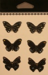Butterfly metal decorative embellishments