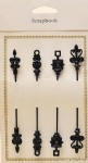 Antique scrapbook pins for handicraft