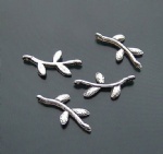 Decorating branch border metal charms beads