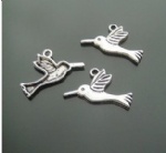 Antique metal birds charms wholesale