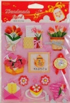 Wishes handmade paper 3D sticker for cardmaking