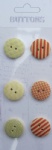 6pcs chinese wholesale wooden buttons printing