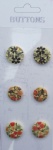 6pcs chinese factory wholesale assorted size wood buttons for craft