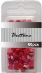 Red set assort mini flower buttons wholesale