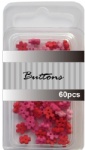 Red set assort mini snowflake buttons wholesale-craft cute buttons