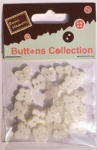 Pearl white craft plastic butterfly buttons-novelty buttons-embellishments