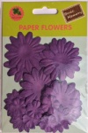 Violet collection scrapbook paper flowers-paper petals-embellishments